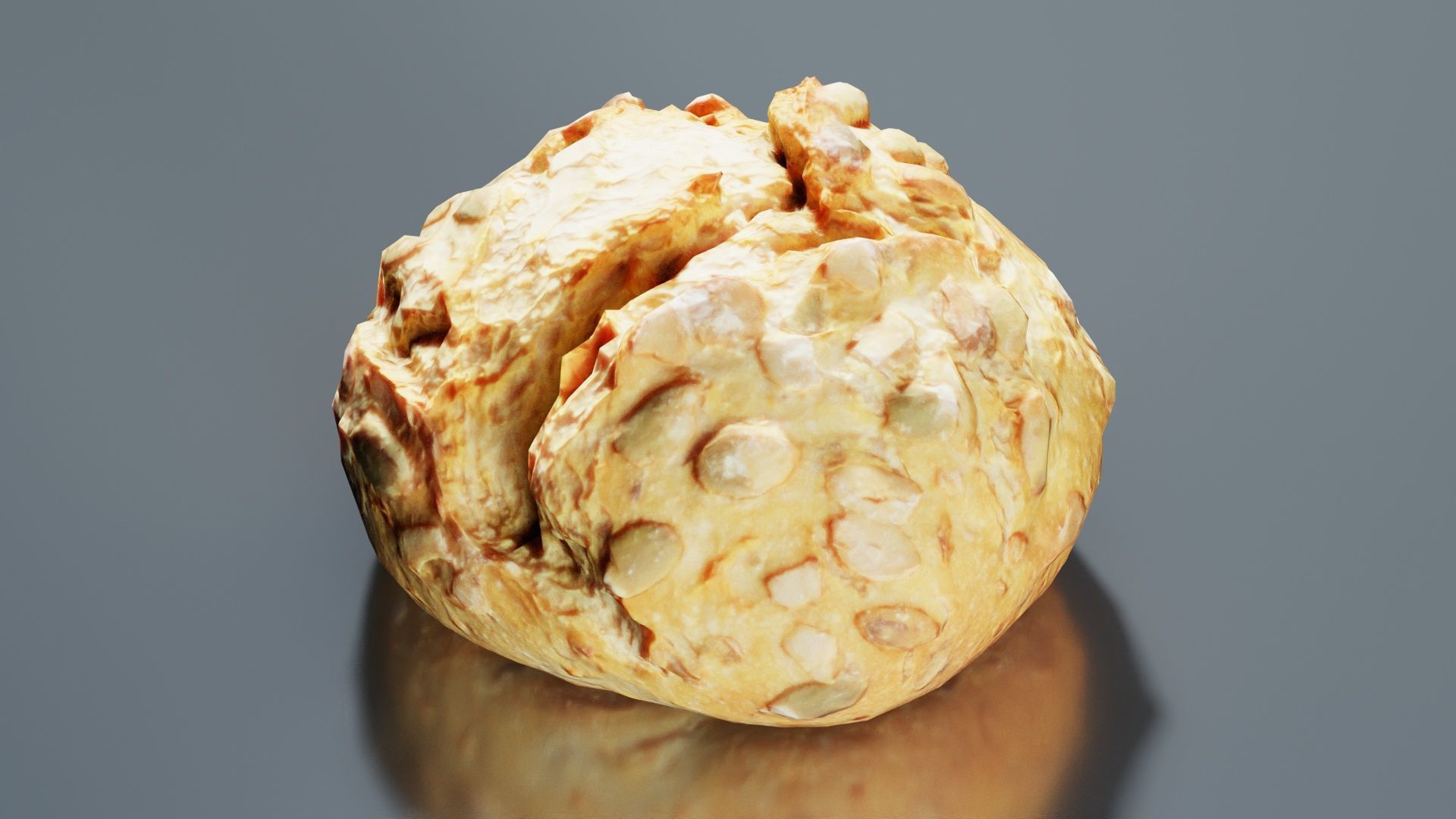 Pumpkin Seed Pistolet Low-poly 3D model_1