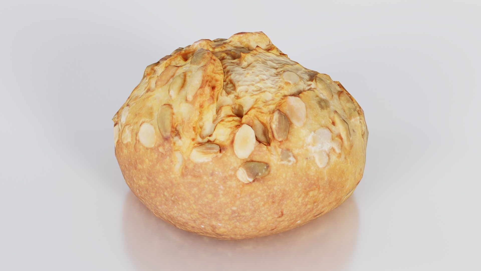 Pumpkin Seed Pistolet Low-poly 3D model_4