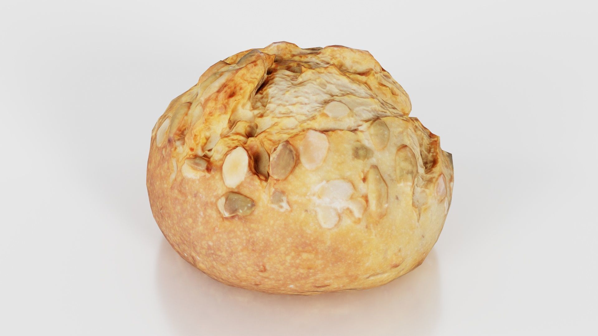 Pumpkin Seed Pistolet Low-poly 3D model_20