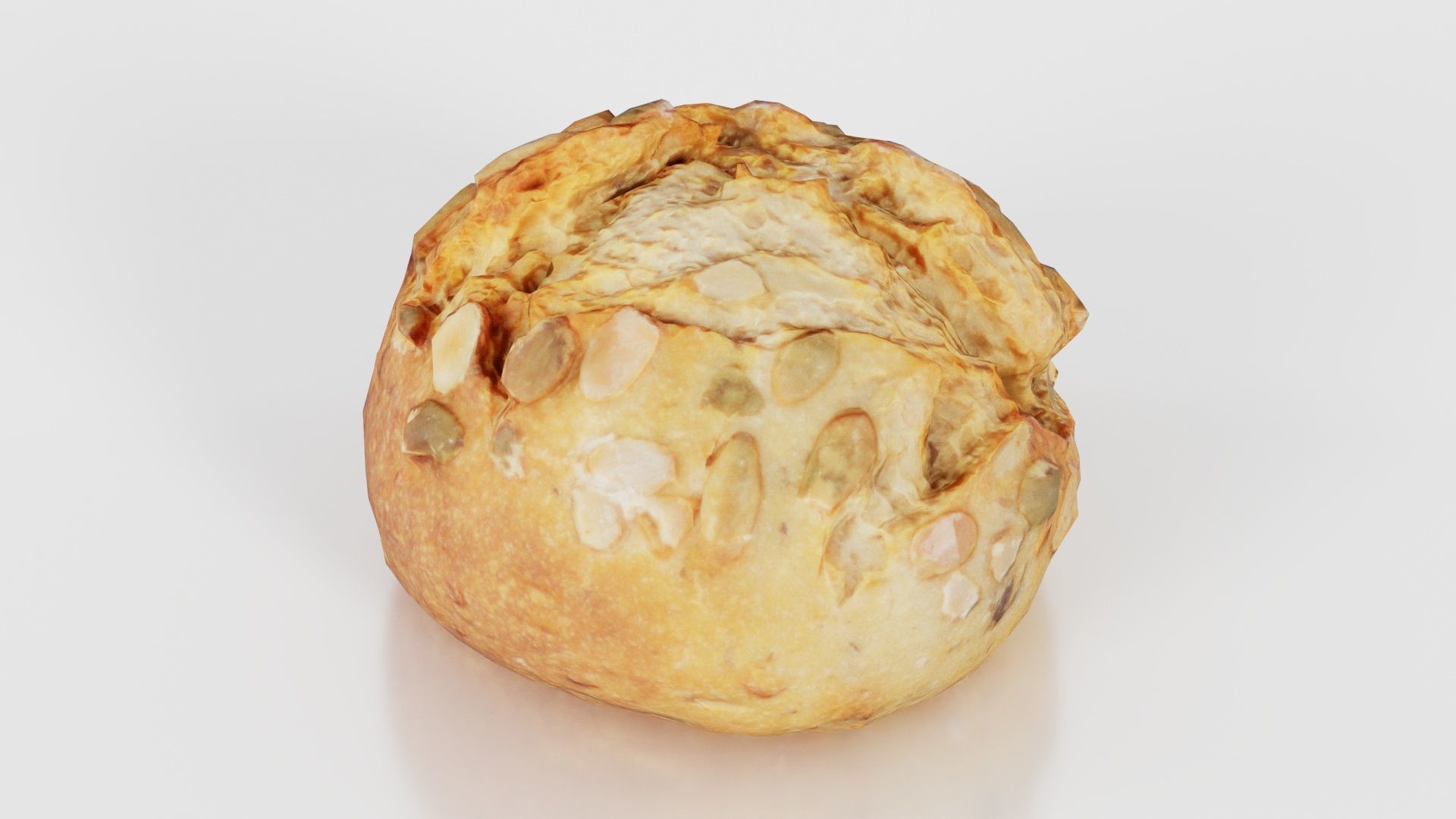 Pumpkin Seed Pistolet Low-poly 3D model_19