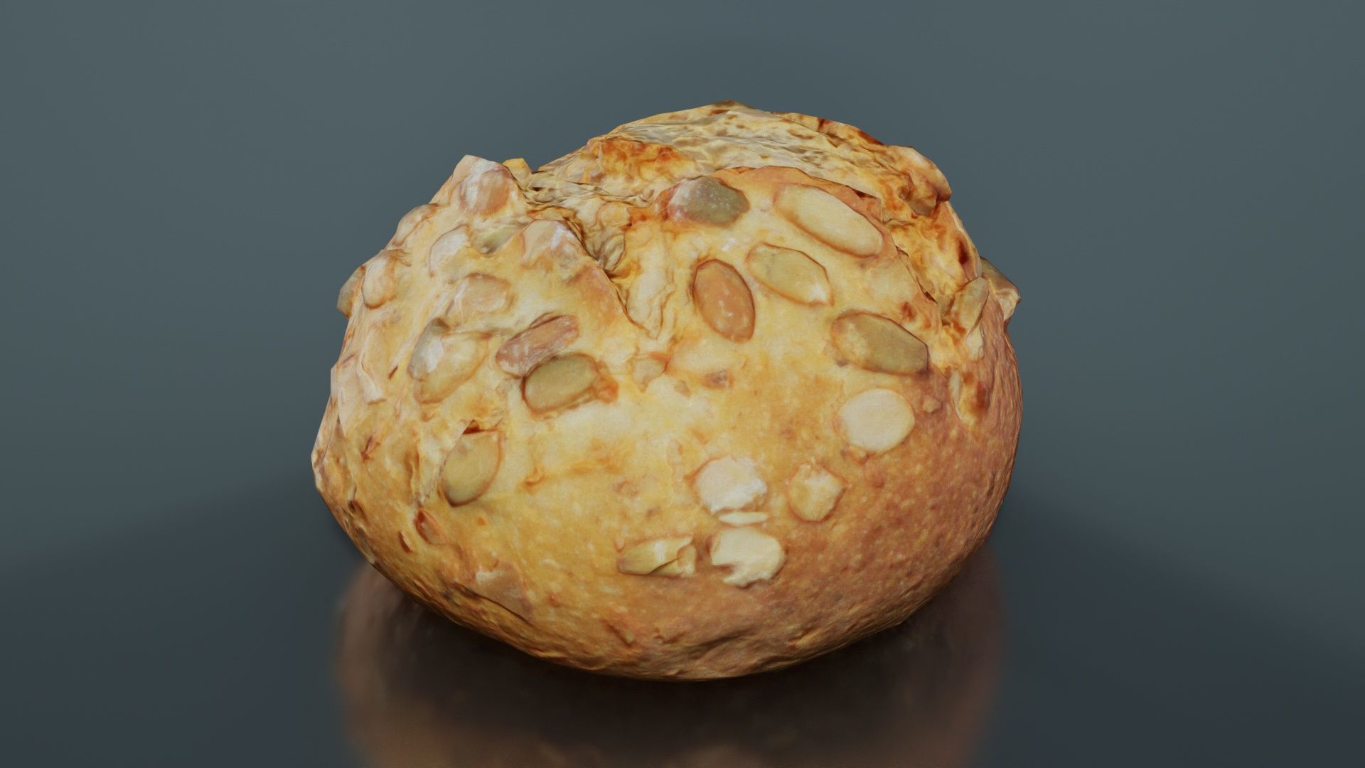 Pumpkin Seed Pistolet Low-poly 3D model_7