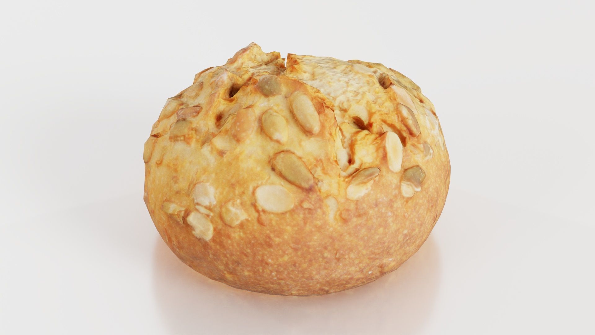 Pumpkin Seed Pistolet Low-poly 3D model_2