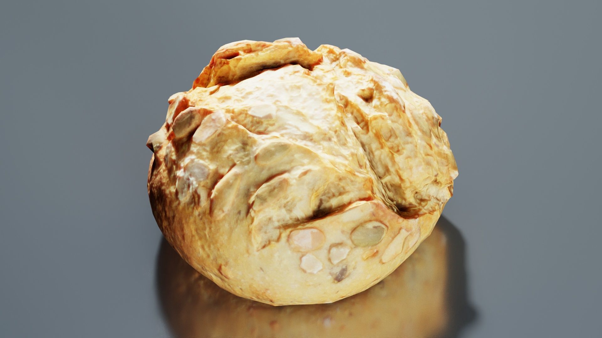 Pumpkin Seed Pistolet Low-poly 3D model_5