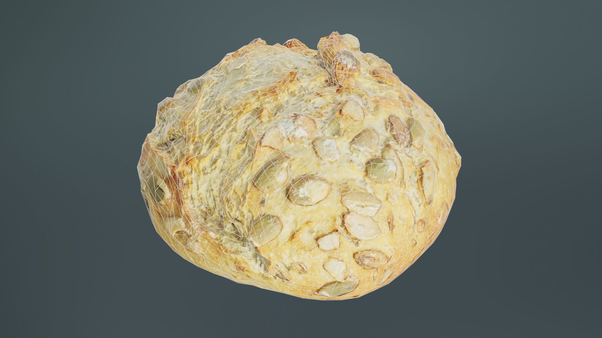 Pumpkin Seed Pistolet Low-poly 3D model_9