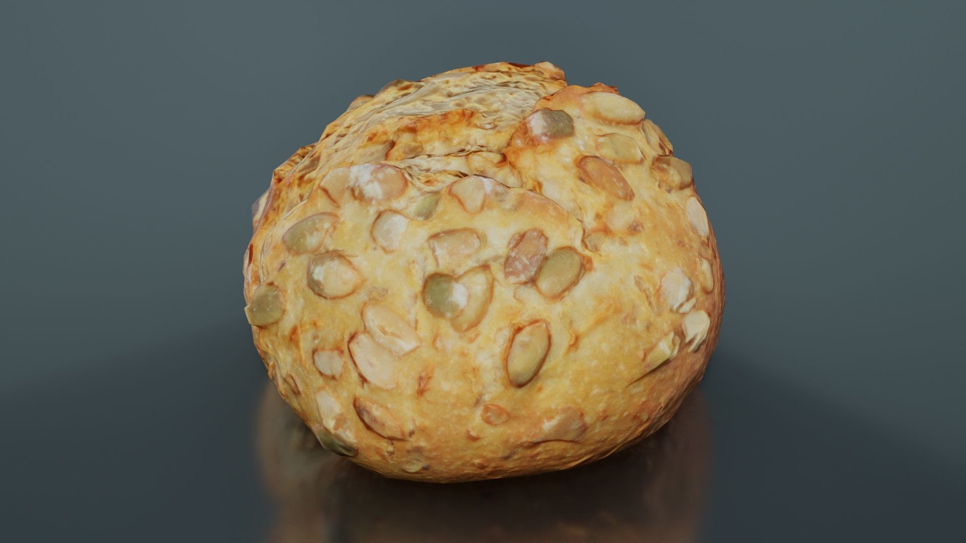 Pumpkin Seed Pistolet Low-poly 3D model_8