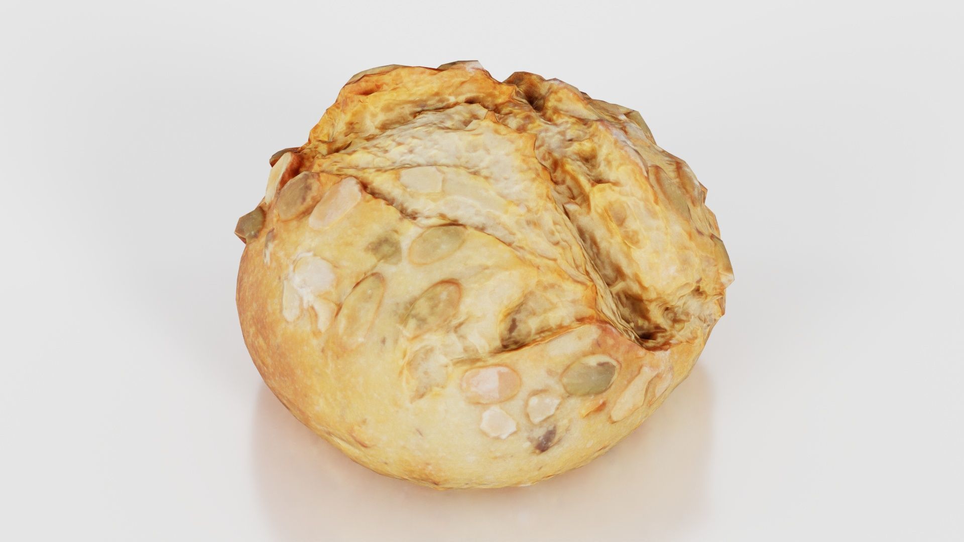 Pumpkin Seed Pistolet Low-poly 3D model_18