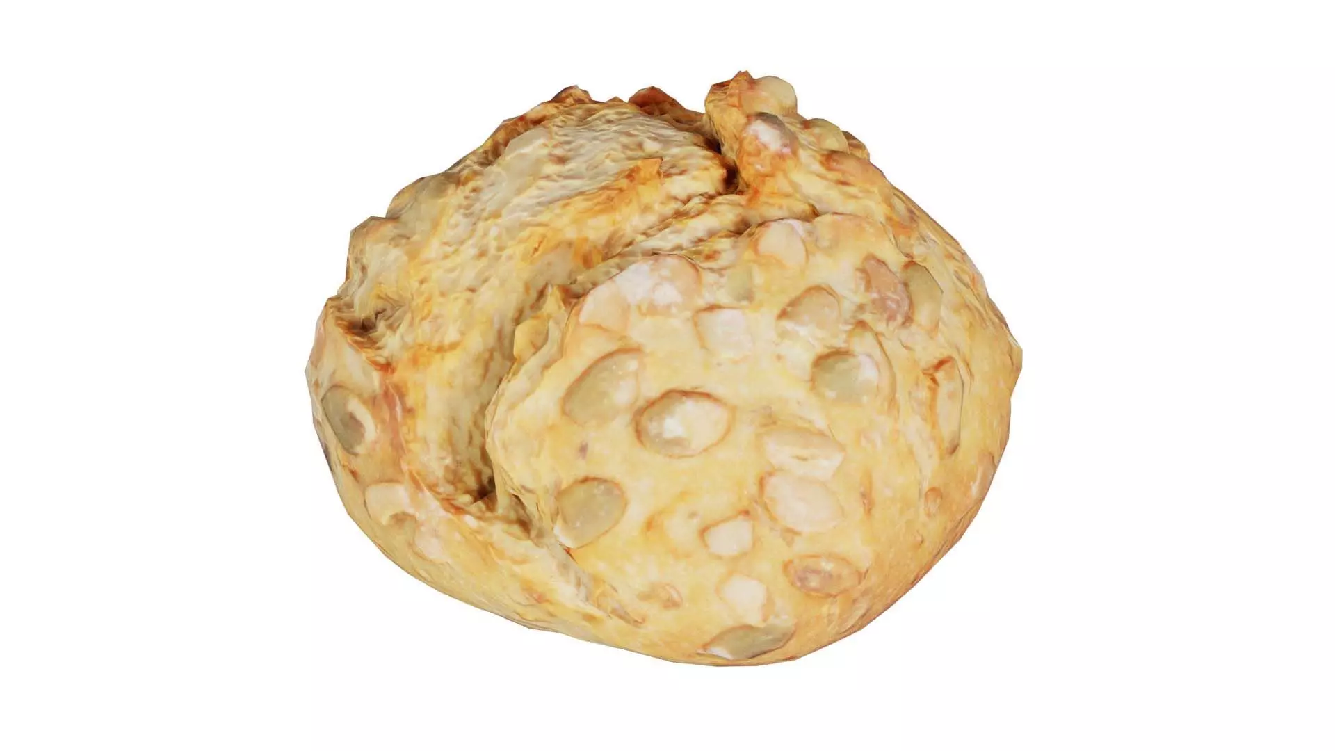 Pumpkin Seed Pistolet Low-poly 3D model_0