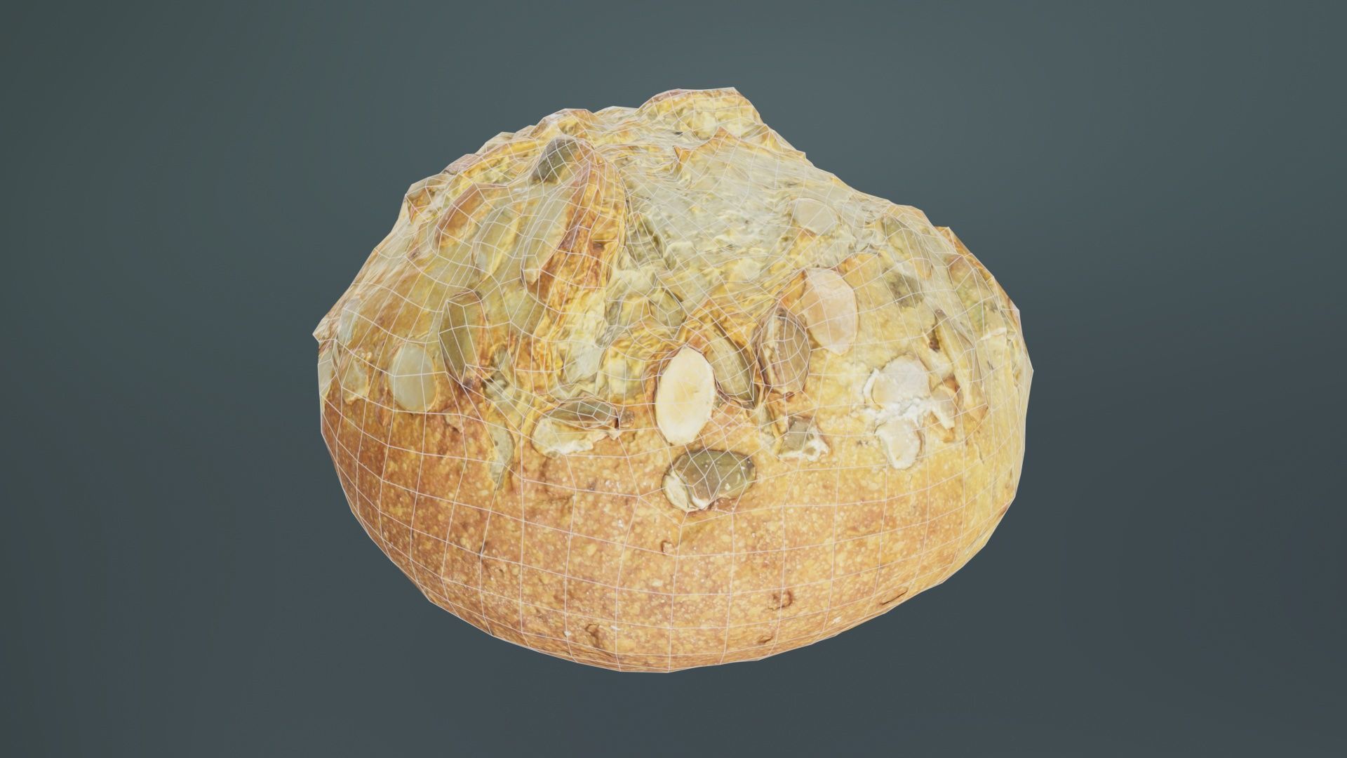 Pumpkin Seed Pistolet Low-poly 3D model_10