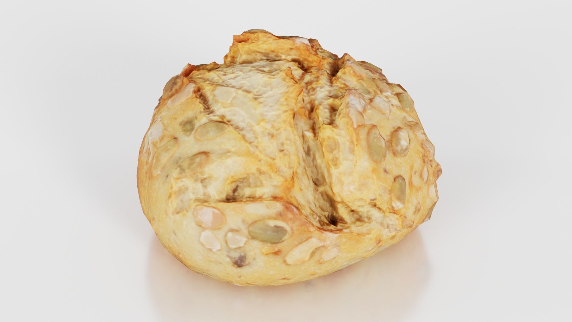 Pumpkin Seed Pistolet Low-poly 3D model_17