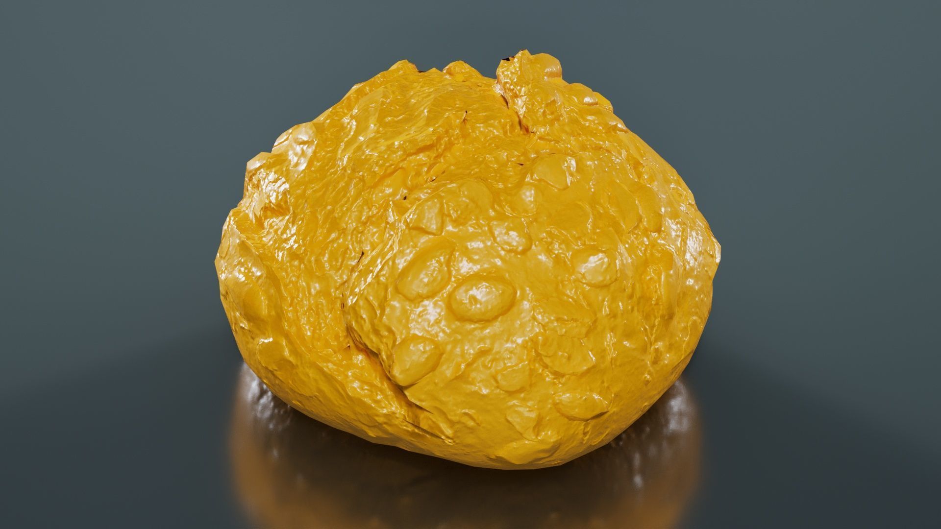 Pumpkin Seed Pistolet Low-poly 3D model_12