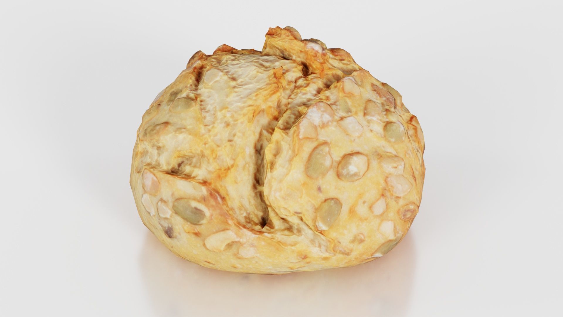 Pumpkin Seed Pistolet Low-poly 3D model_16