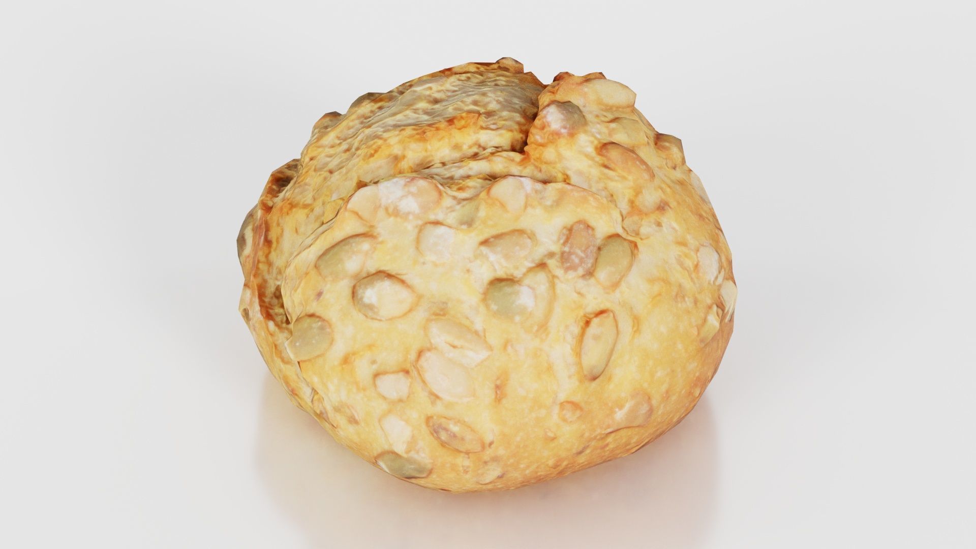 Pumpkin Seed Pistolet Low-poly 3D model_26