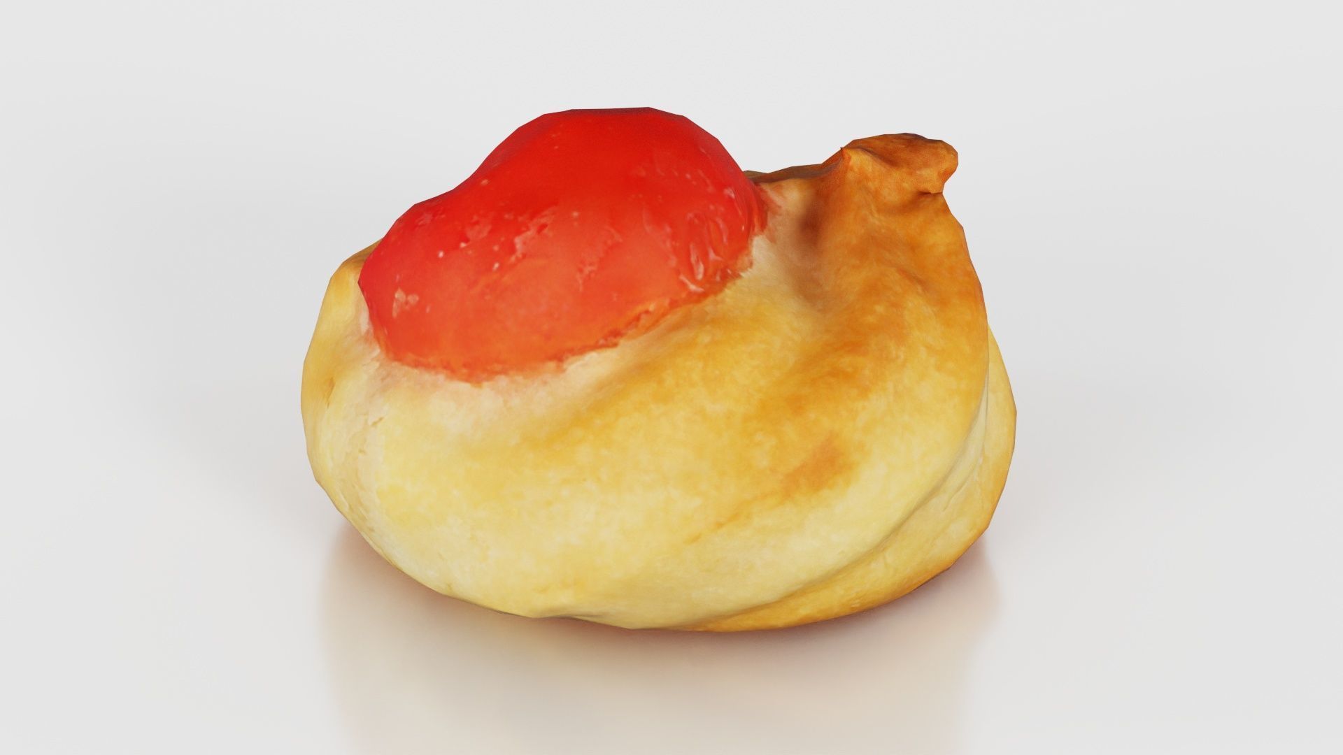 Red Fruit Cookie Low-poly 3D model_16