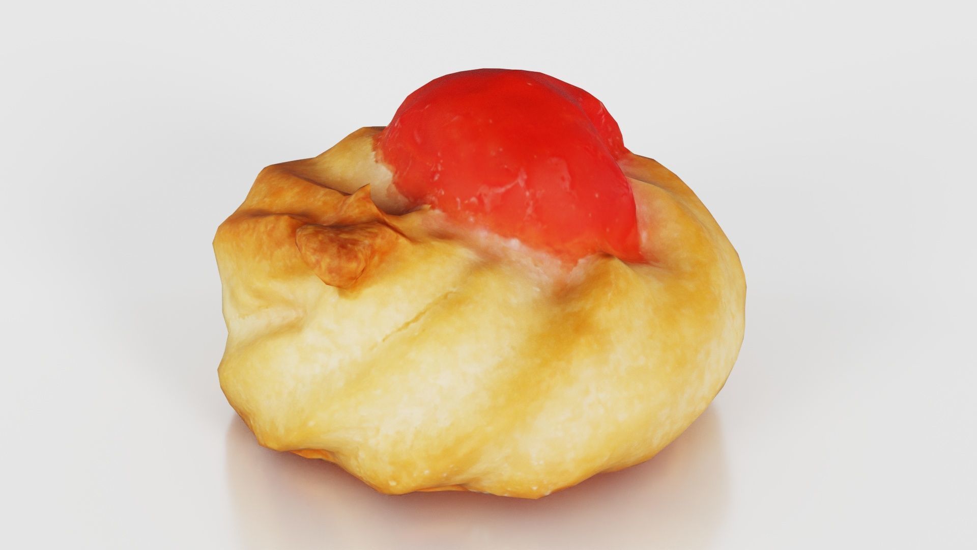 Red Fruit Cookie Low-poly 3D model_23