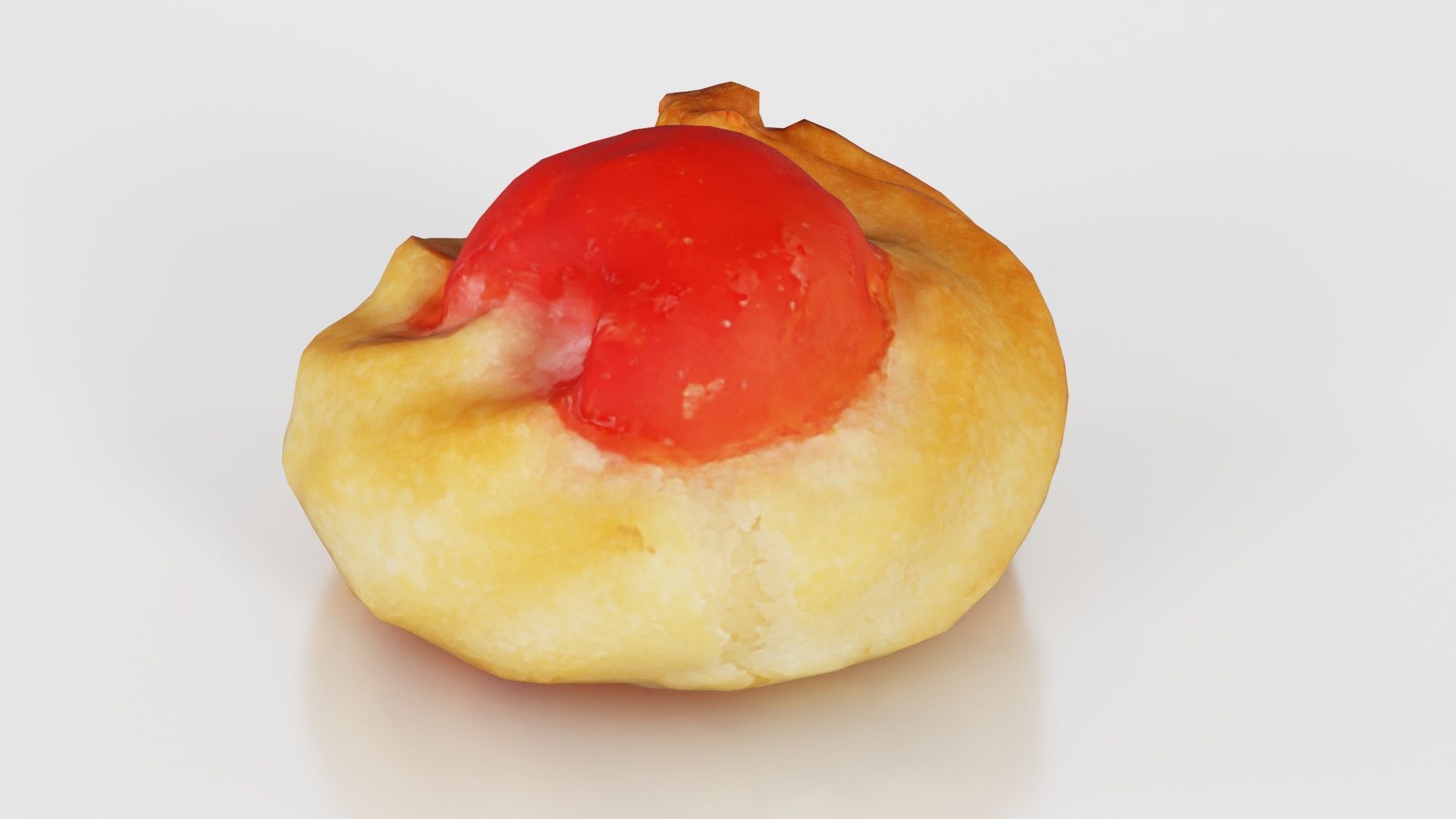 Red Fruit Cookie Low-poly 3D model_18