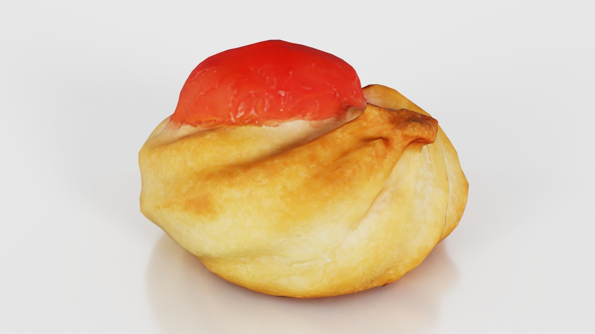 Red Fruit Cookie Low-poly 3D model_26