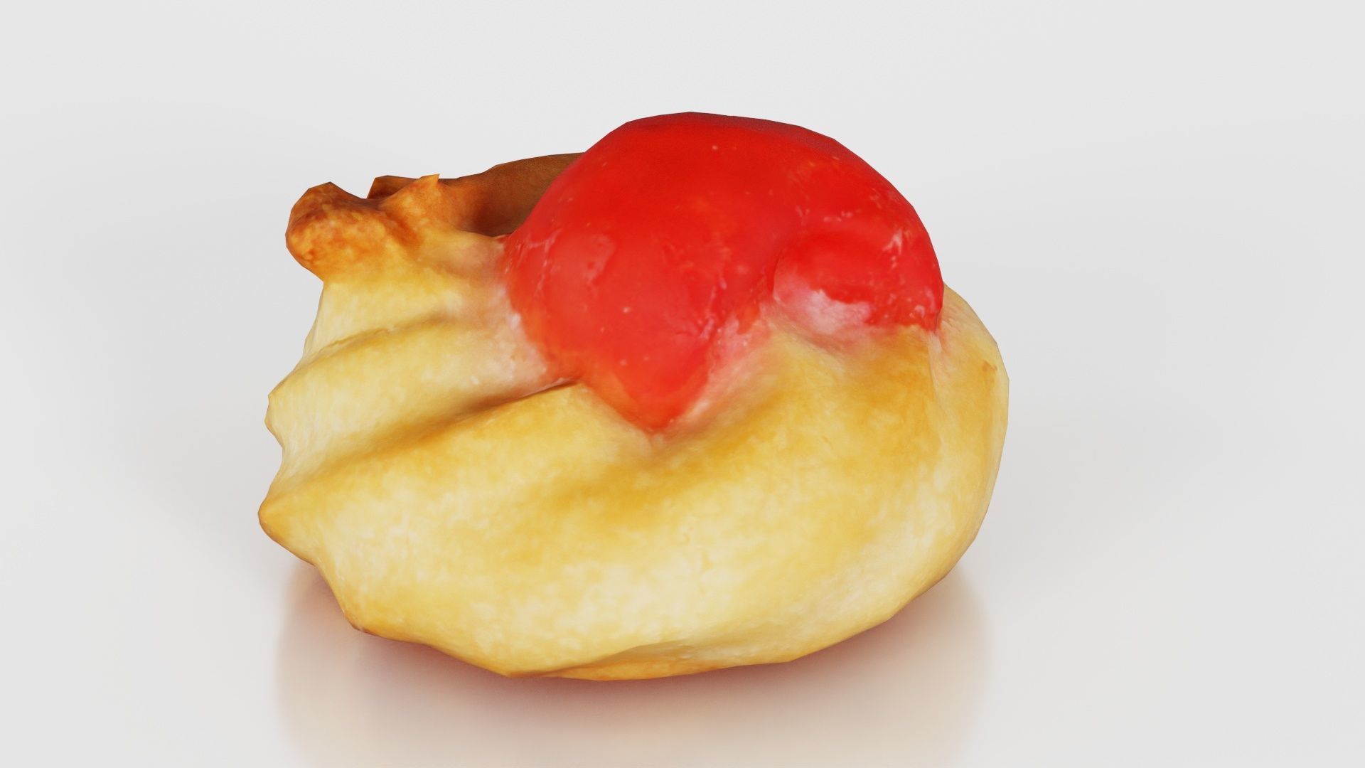 Red Fruit Cookie Low-poly 3D model_21