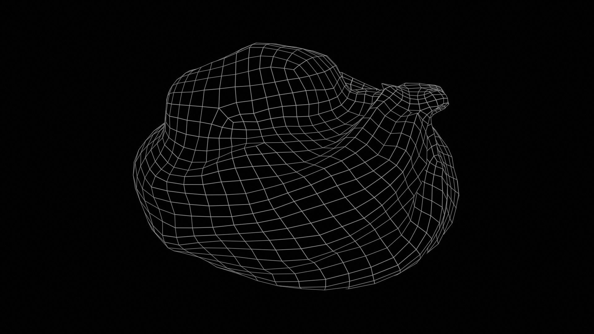 Red Fruit Cookie Low-poly 3D model_11