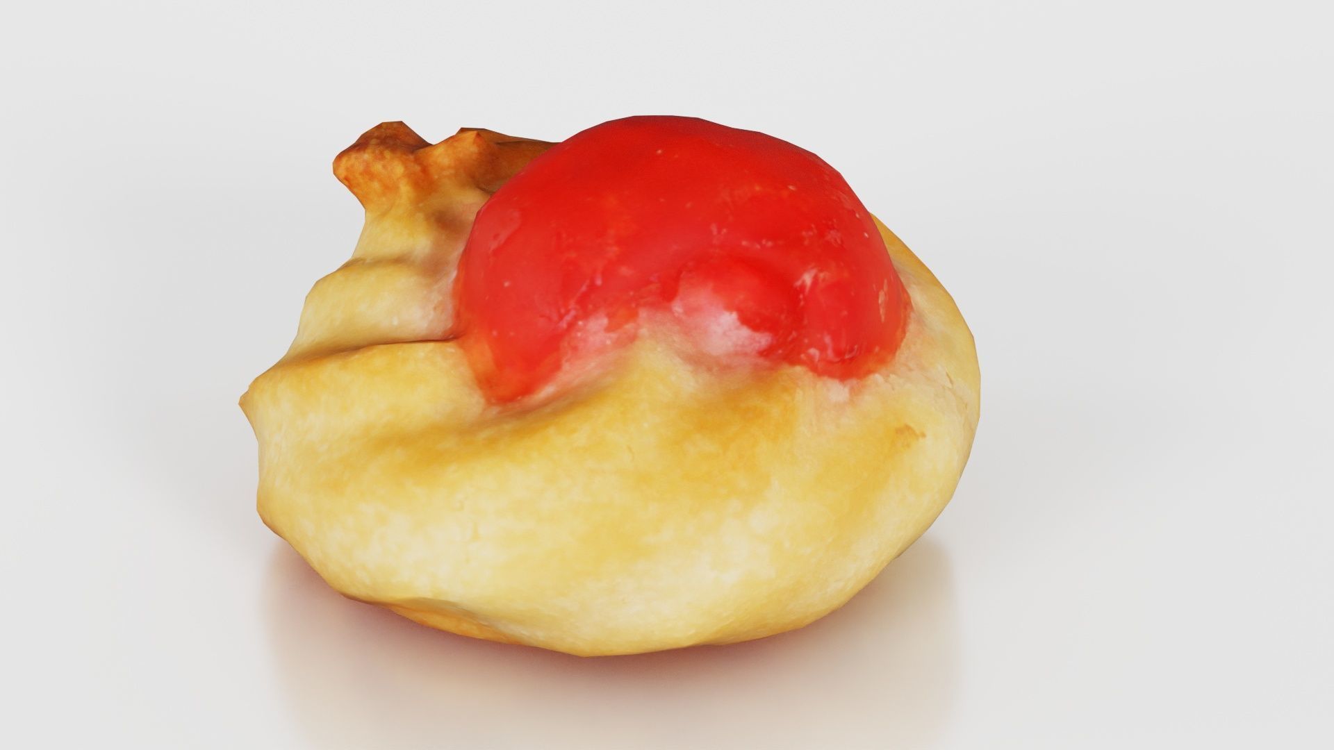Red Fruit Cookie Low-poly 3D model_20