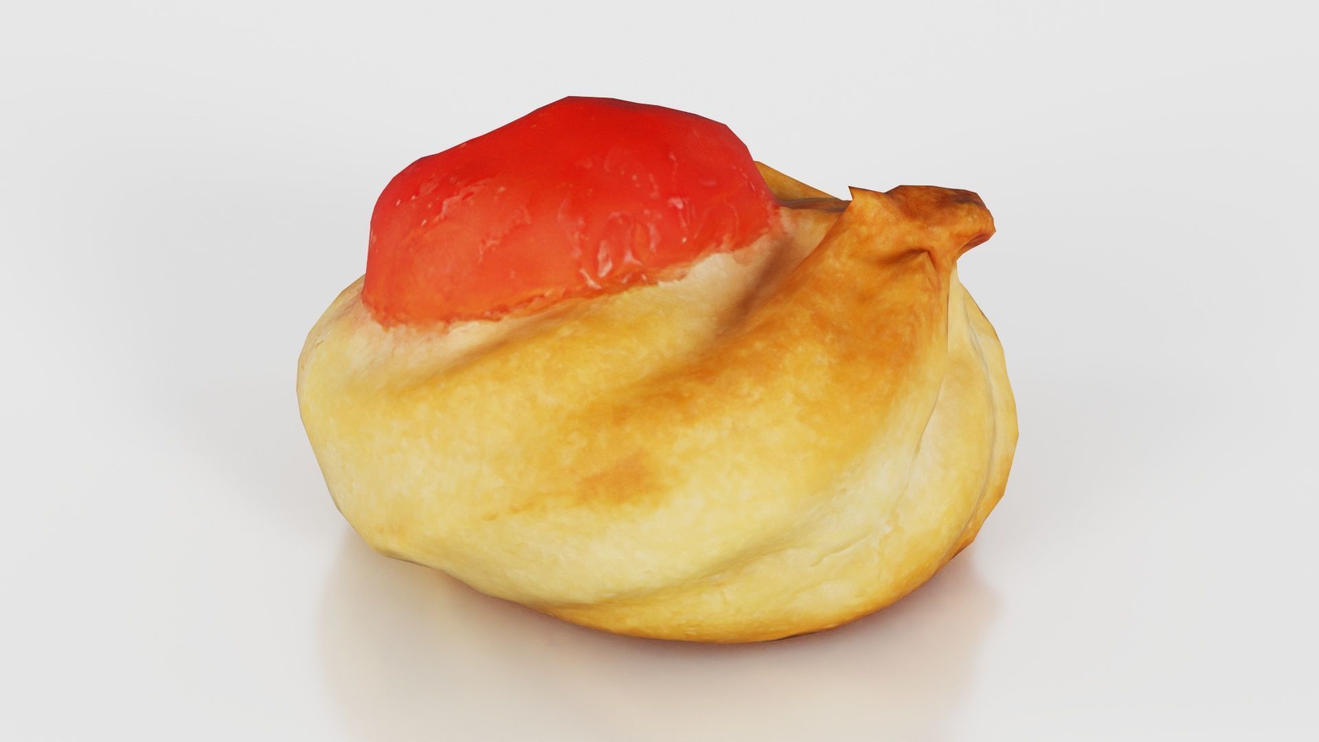 Red Fruit Cookie Low-poly 3D model_15