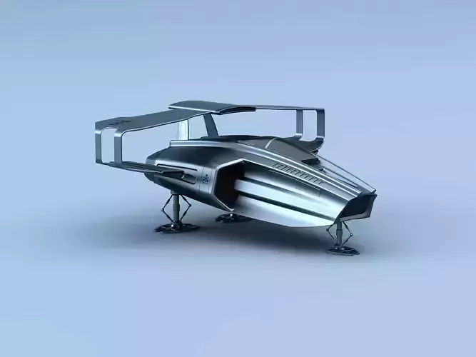 Sci-Fi Spaceship High-Poly 
