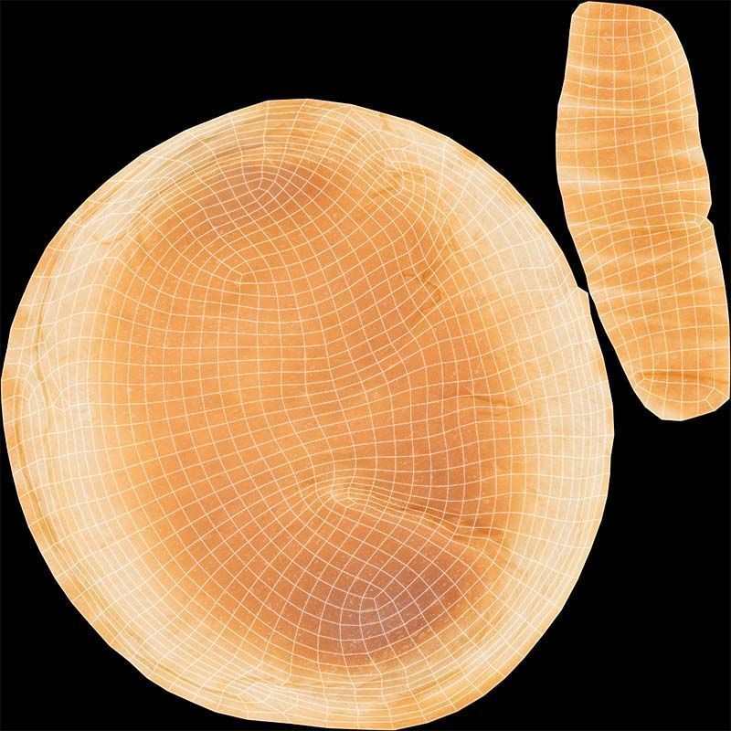 Sandwich Low-poly 3D model_14