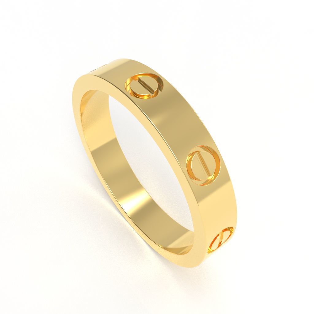 Screw Ring Set 4 Variations Size 56 3D print model_4