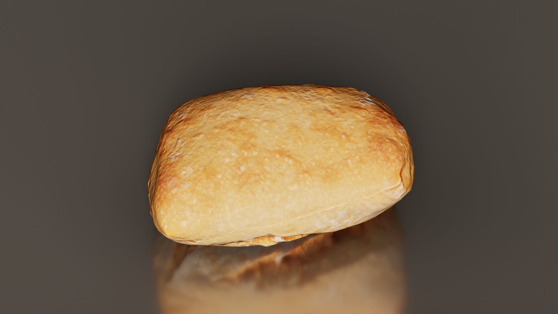 Square Olive Pistolet Low-poly 3D model_7