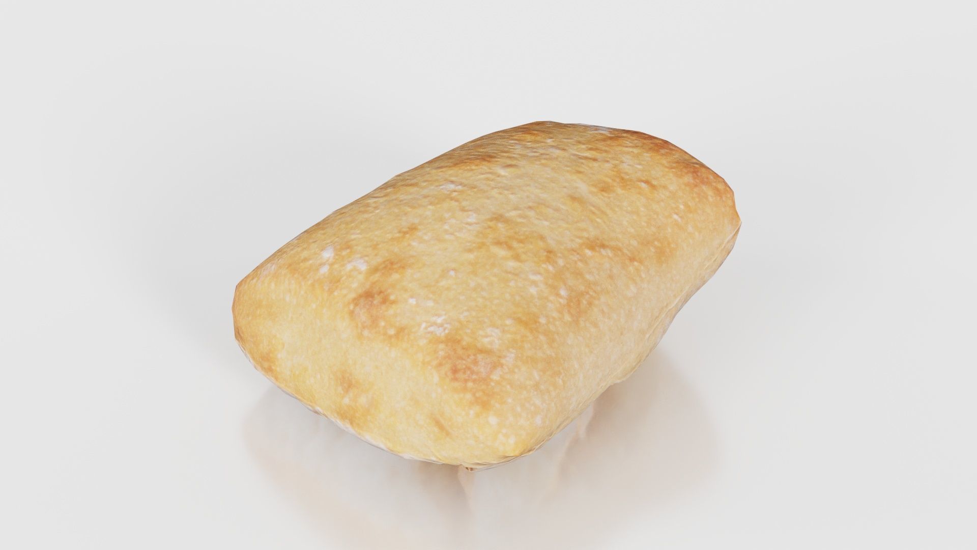 Square Olive Pistolet Low-poly 3D model_15