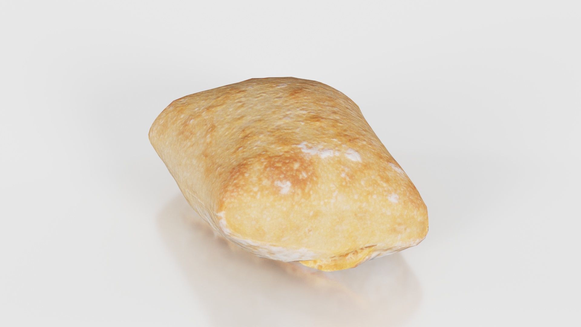 Square Olive Pistolet Low-poly 3D model_23