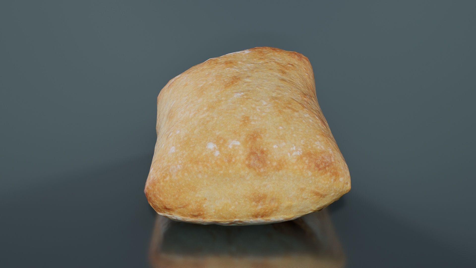 Square Olive Pistolet Low-poly 3D model_5