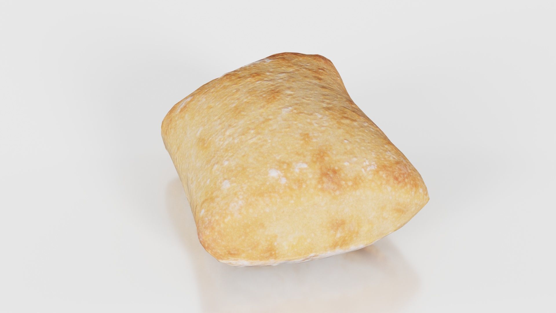 Square Olive Pistolet Low-poly 3D model_17