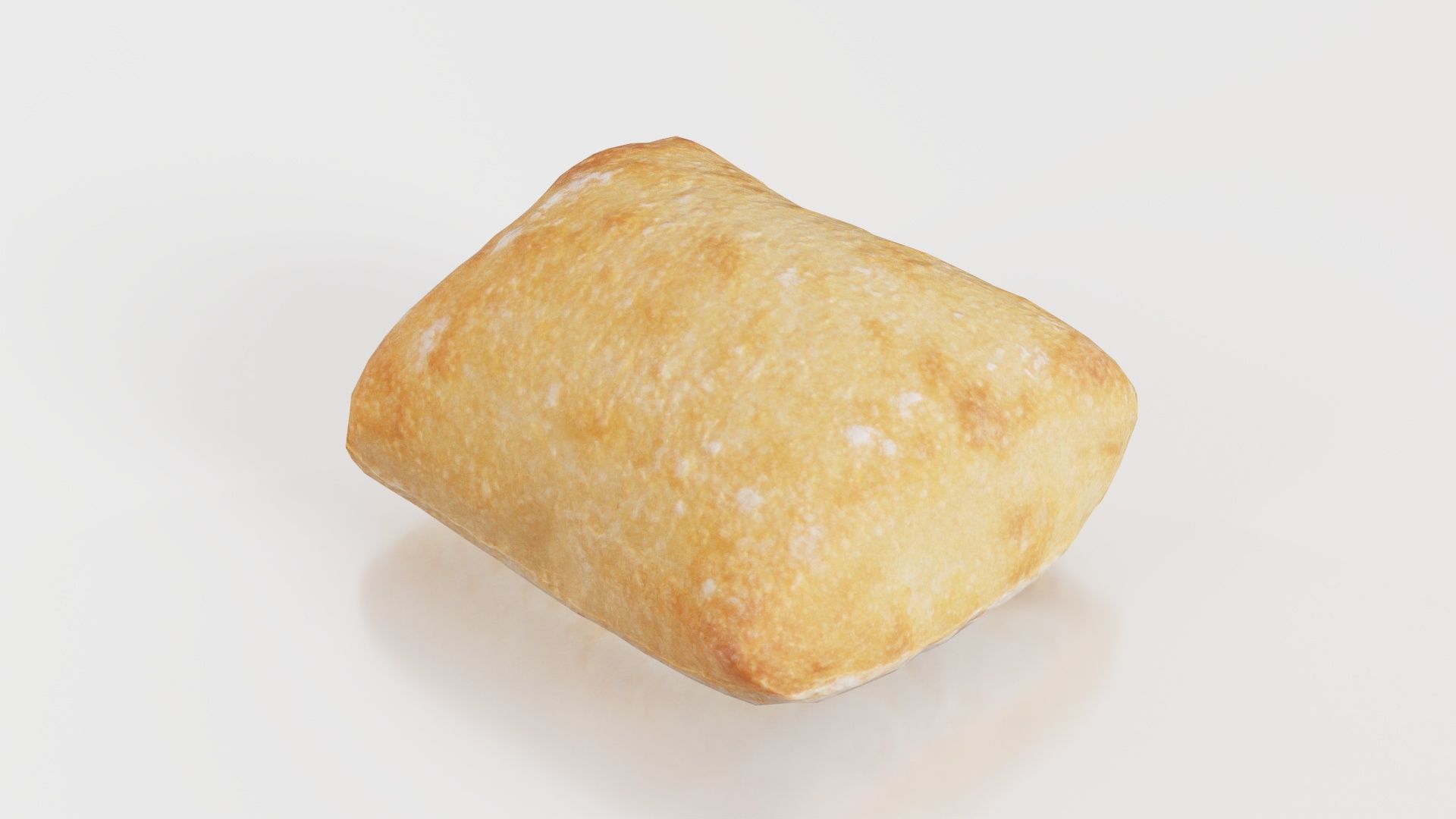 Square Olive Pistolet Low-poly 3D model_4