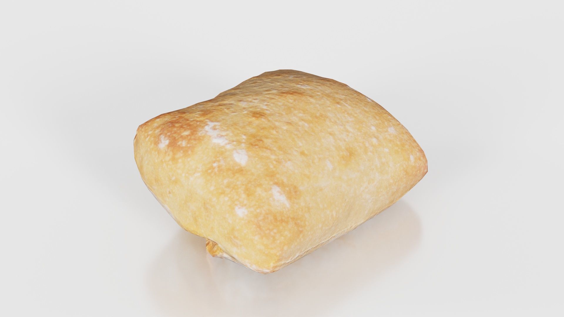 Square Olive Pistolet Low-poly 3D model_21