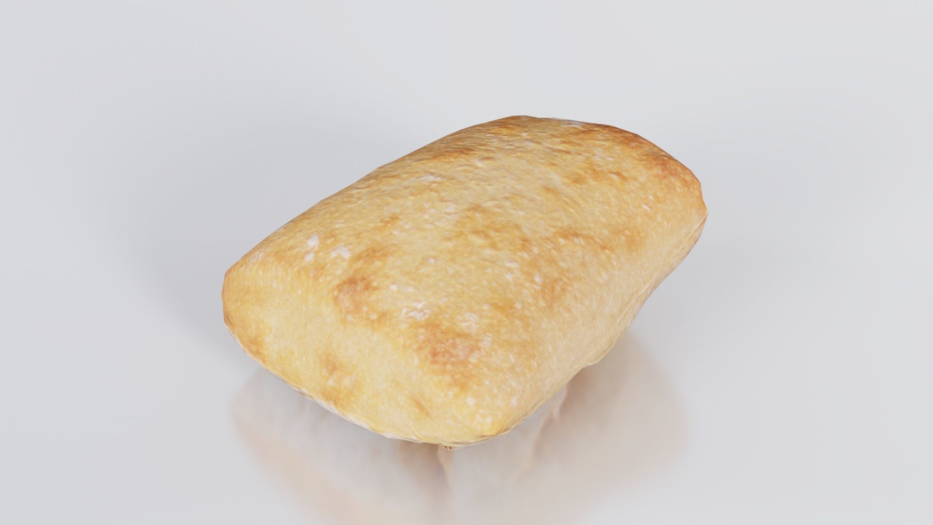 Square Olive Pistolet Low-poly 3D model_8