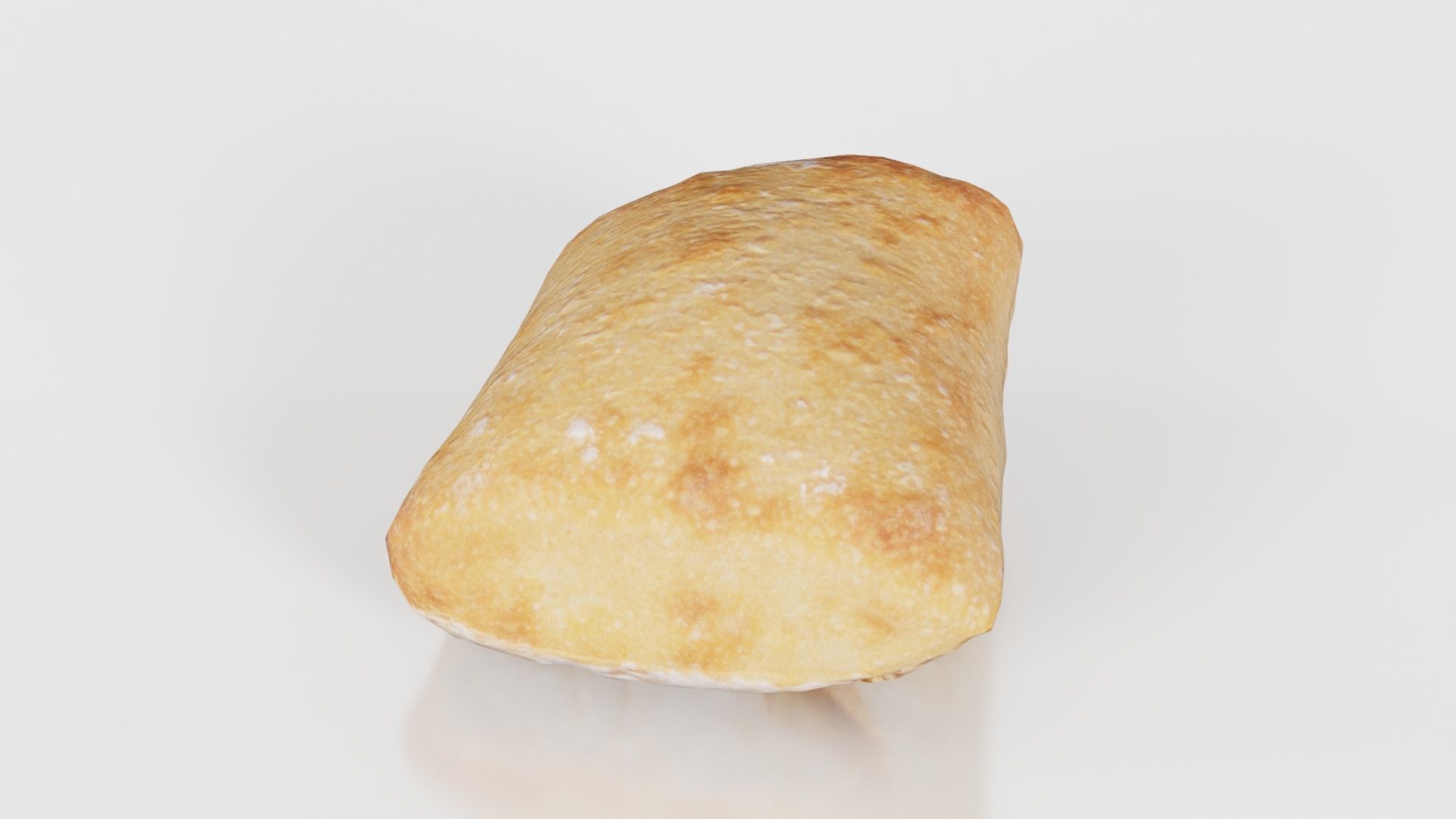 Square Olive Pistolet Low-poly 3D model_16