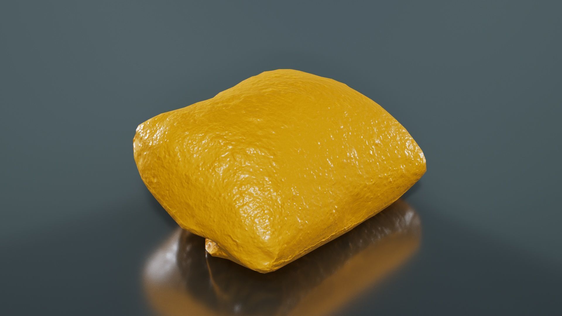 Square Olive Pistolet Low-poly 3D model_13