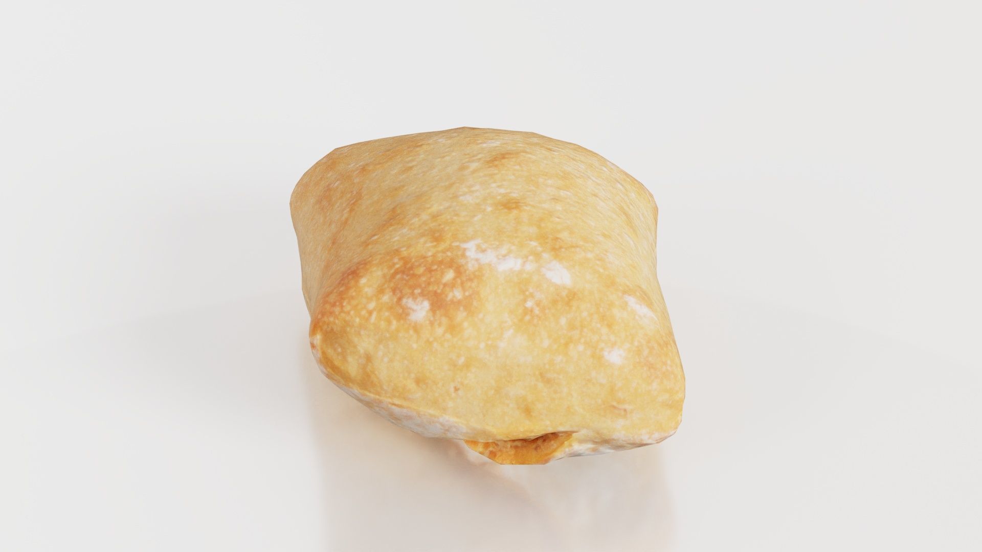 Square Olive Pistolet Low-poly 3D model_1