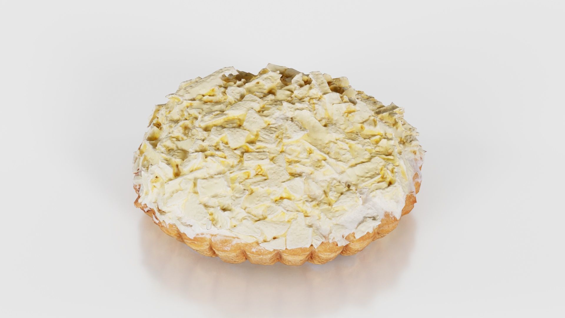 White Chocolate Cake Low-poly 3D model_16