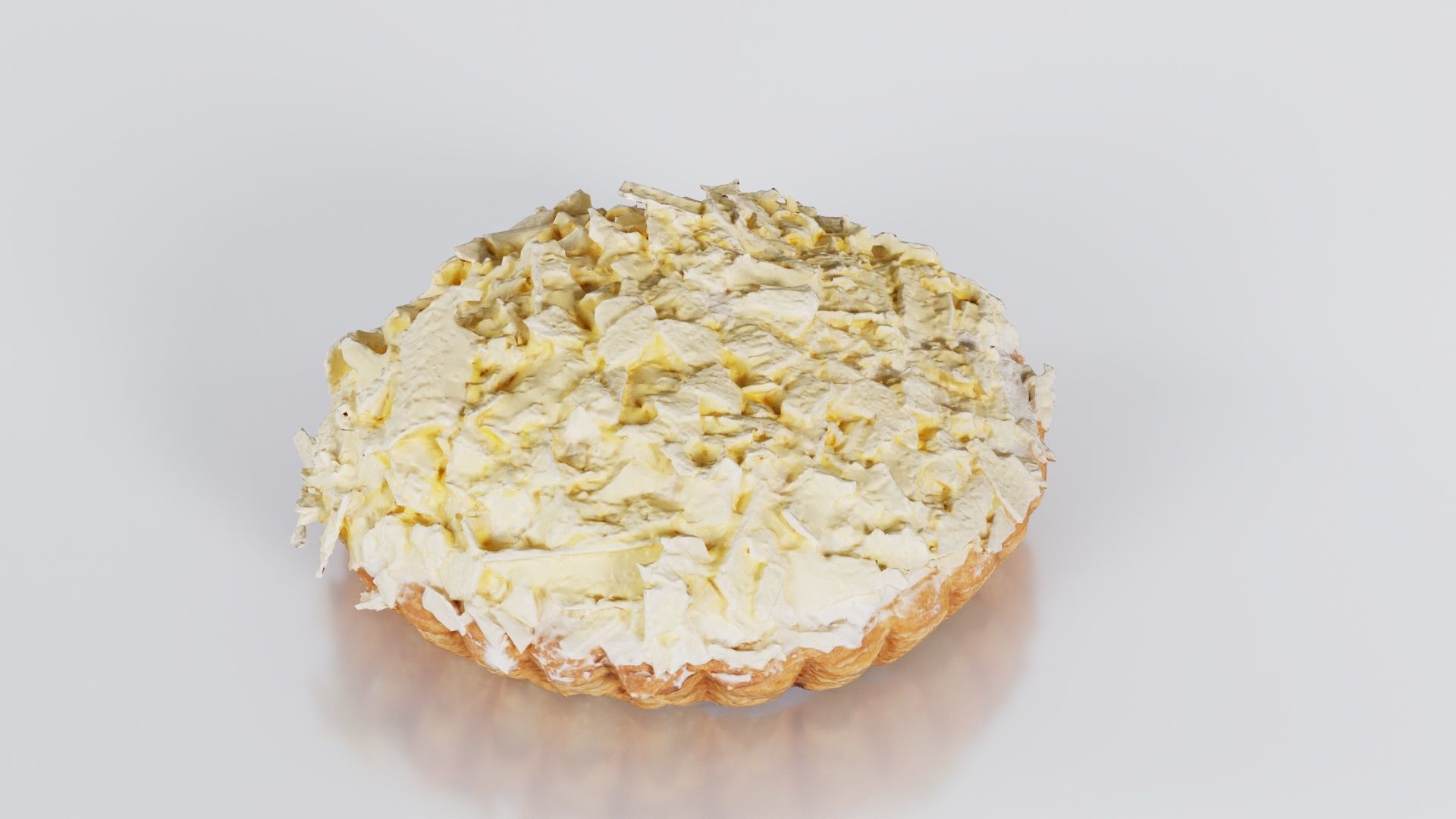 White Chocolate Cake Low-poly 3D model_6