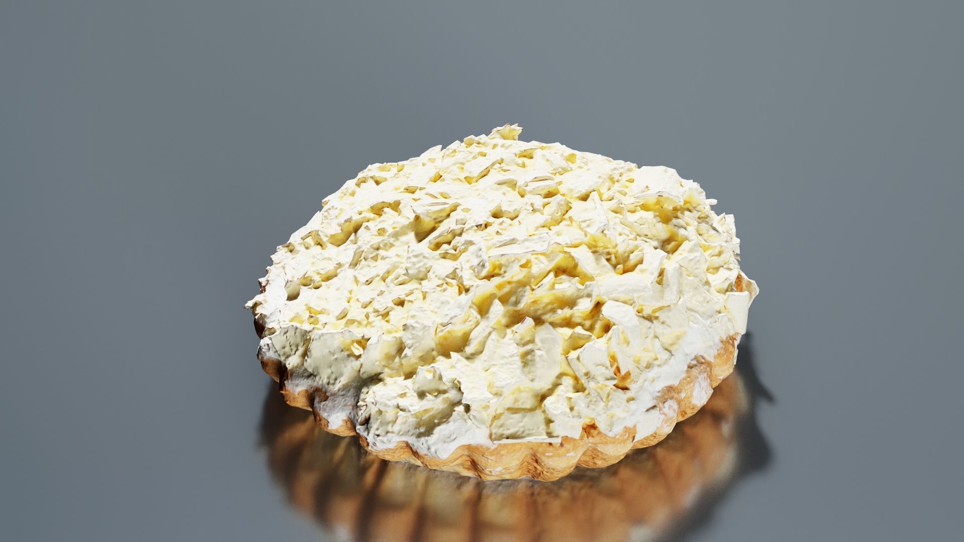 White Chocolate Cake Low-poly 3D model_5