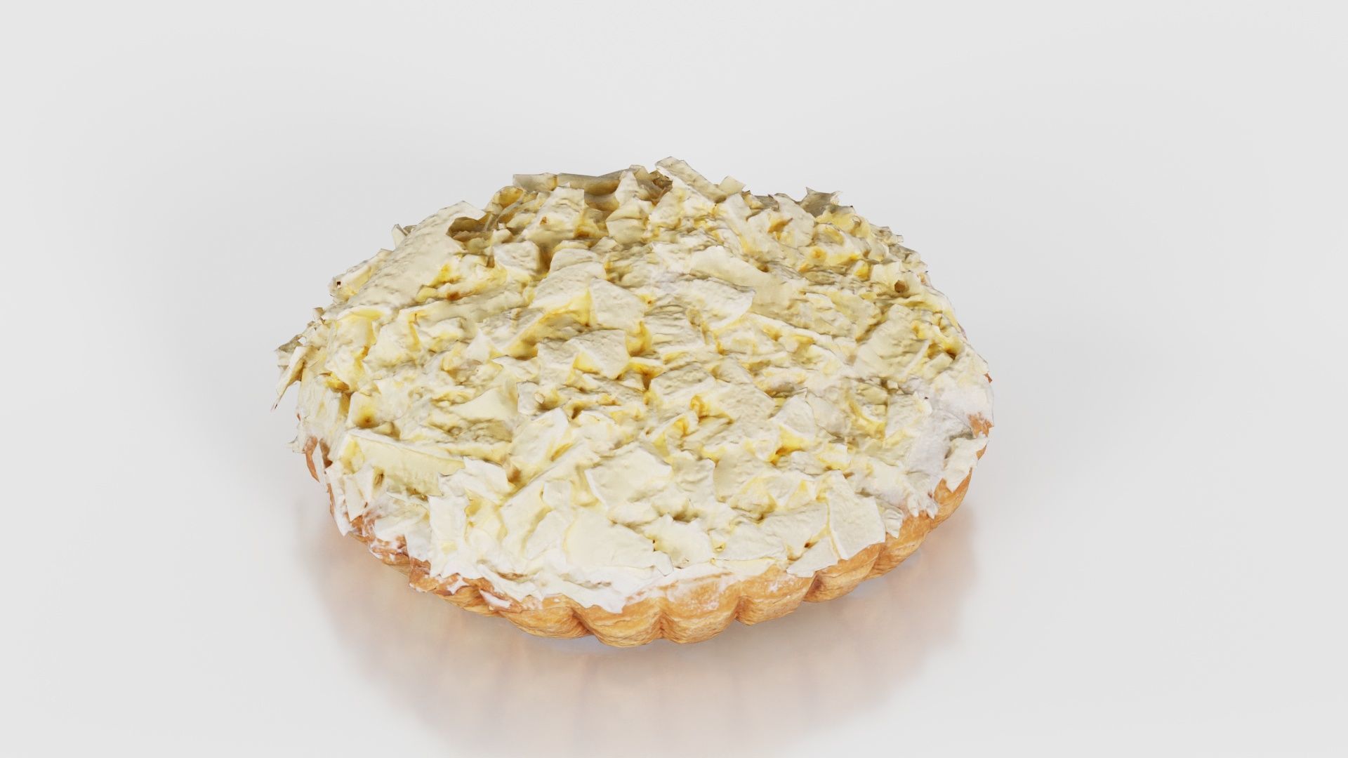 White Chocolate Cake Low-poly 3D model_17