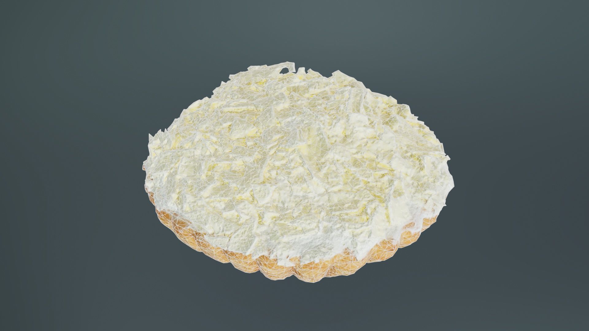 White Chocolate Cake Low-poly 3D model_9