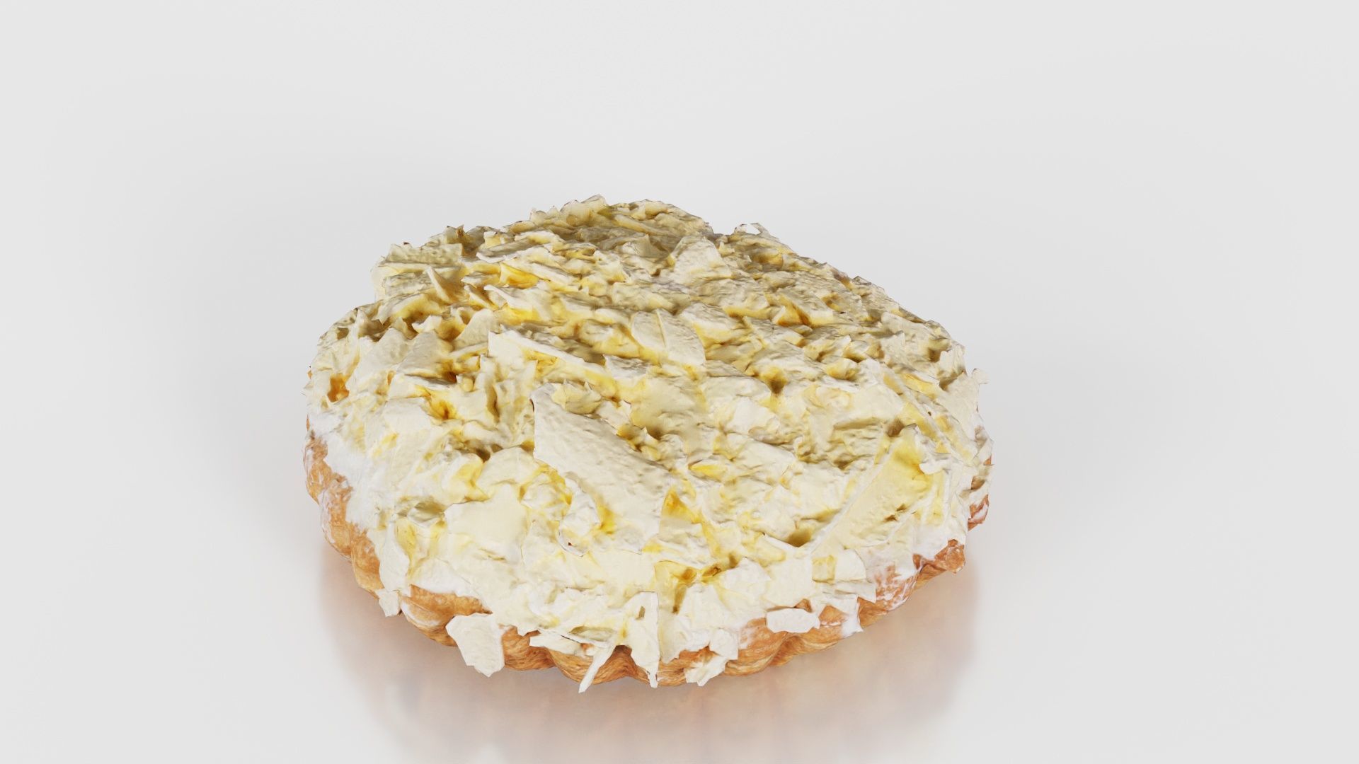 White Chocolate Cake Low-poly 3D model_20