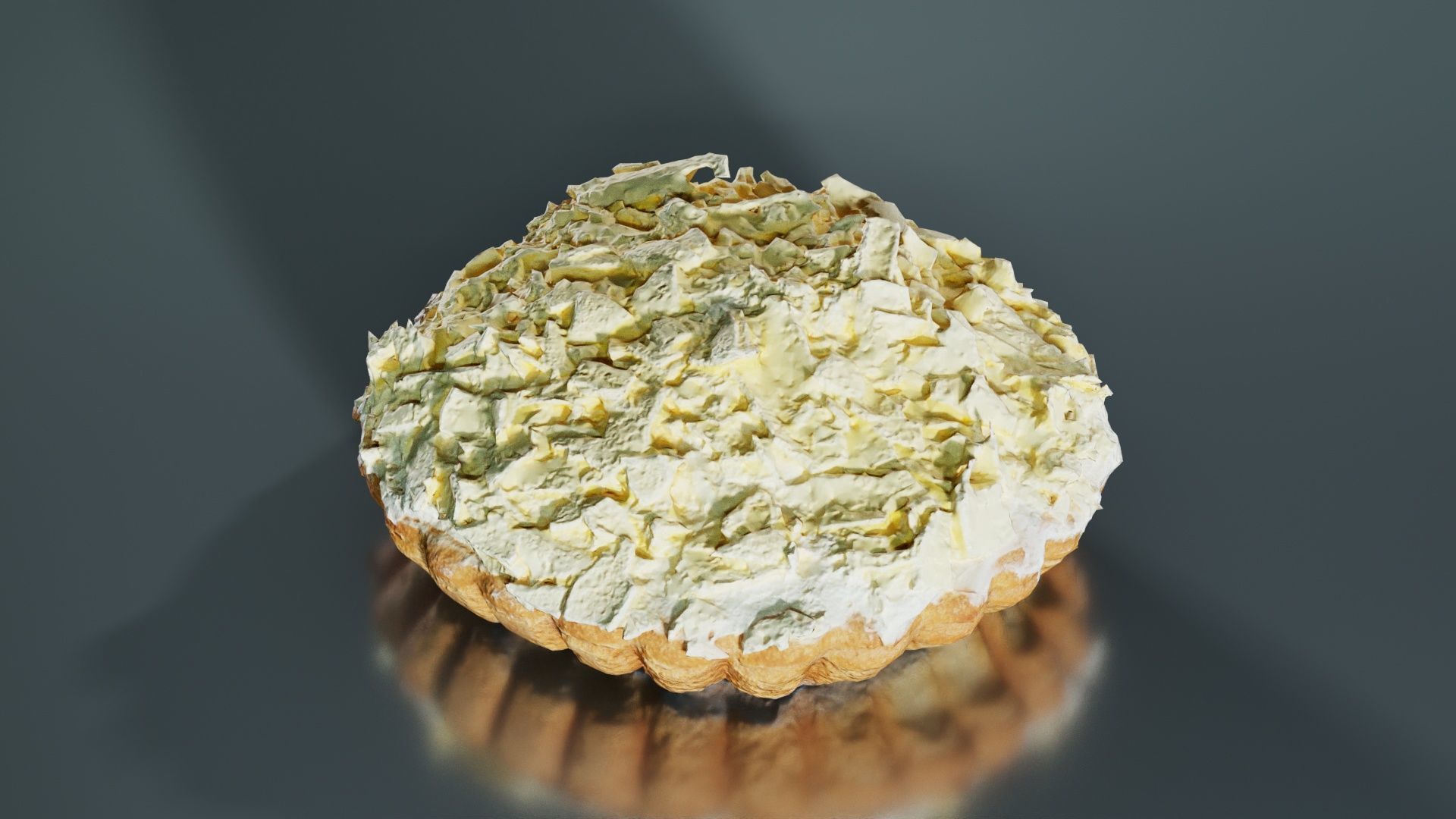 White Chocolate Cake Low-poly 3D model_3
