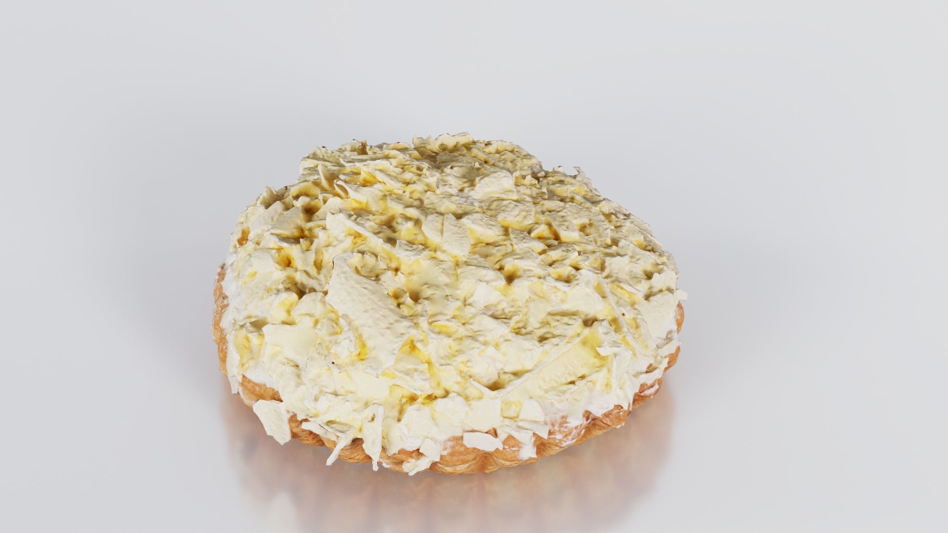 White Chocolate Cake Low-poly 3D model_1