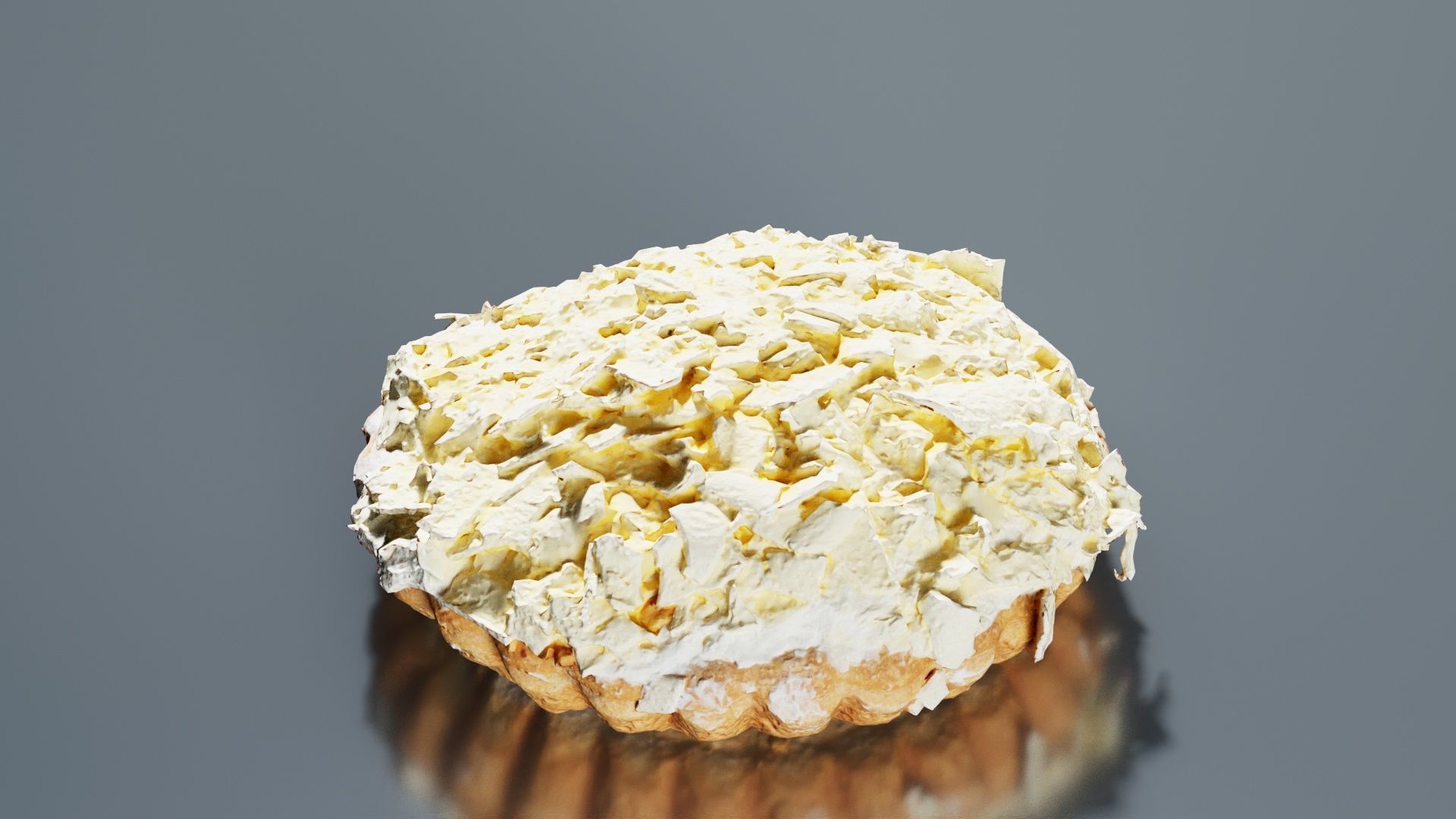 White Chocolate Cake Low-poly 3D model_7