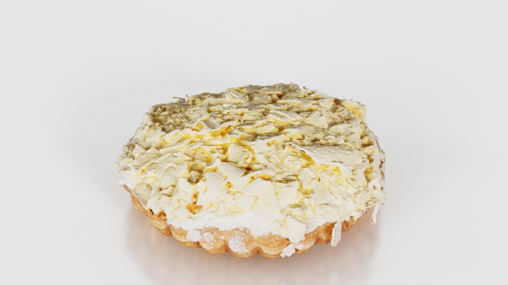 White Chocolate Cake Low-poly 3D model_22