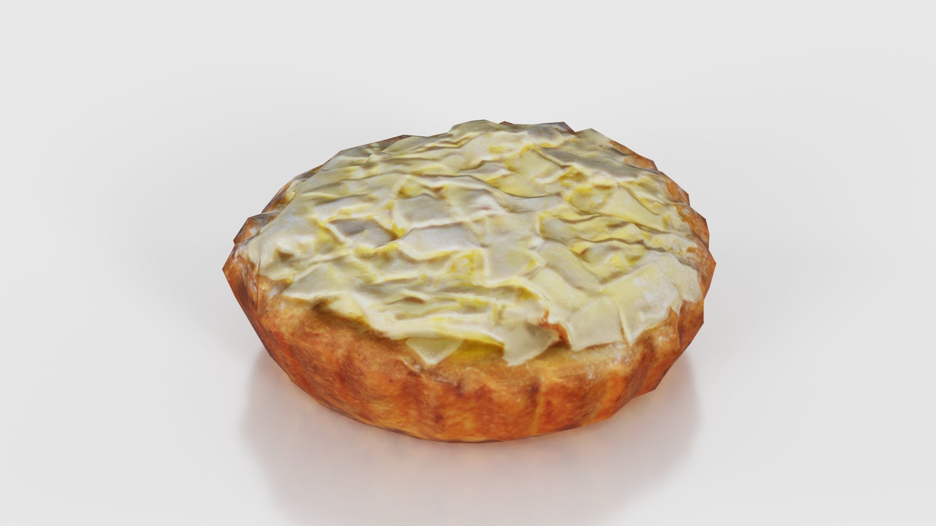 White Chocolate Flake Cake Low-poly 3D model_15