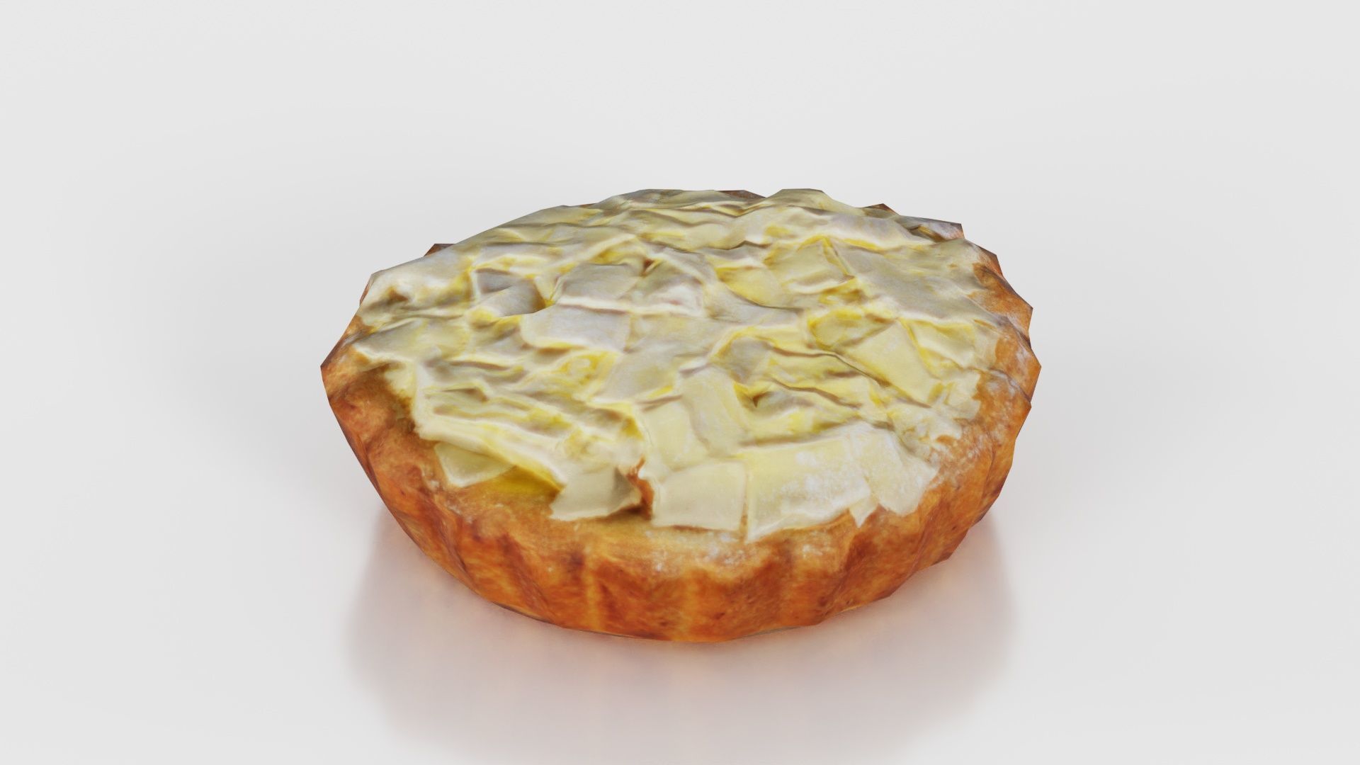 White Chocolate Flake Cake Low-poly 3D model_26
